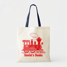 赤い列車の子供たちid library tote bag トートバッグ