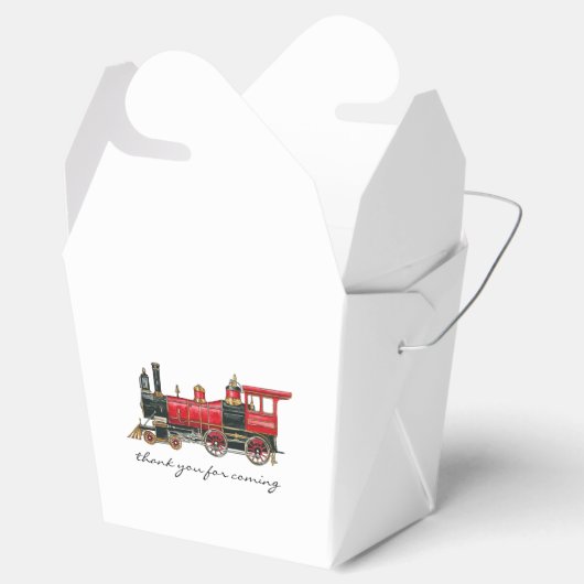 赤い列車の来お願い箱ありがとう フェイバーボックス (オープン)