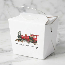 赤い列車の来お願い箱ありがとう フェイバーボックス