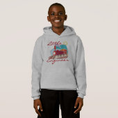 赤い列車小さいエンジニアのTシャツおよびギフト (正面フル)