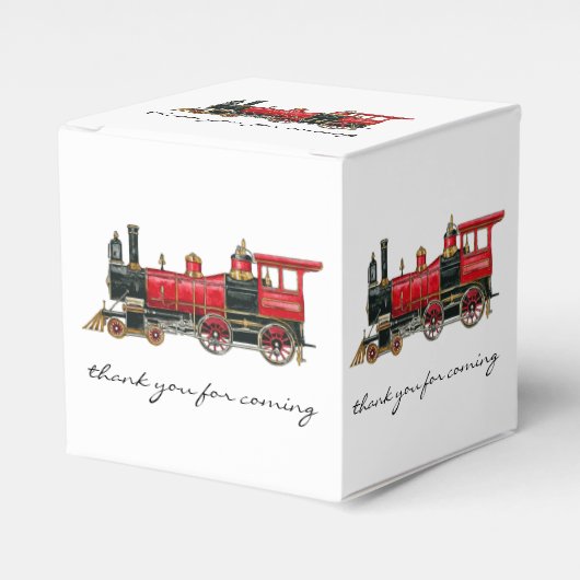 赤い列車来をありがとう フェイバーボックス (正面サイド)