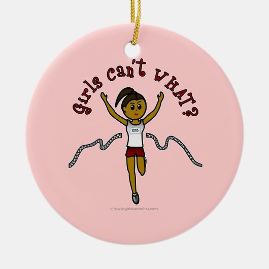 赤い制服のダークランナー セラミックオーナメント (正面)