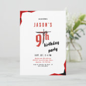 赤い剣の少年の誕生日パーティー 招待状 (スタンド正面)