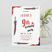 赤い剣の少年の誕生日パーティー III 招待状 (スタンド正面)