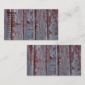 赤い剥がれを持つバーンウッ絵を描ド 名刺 (正面/裏面)
