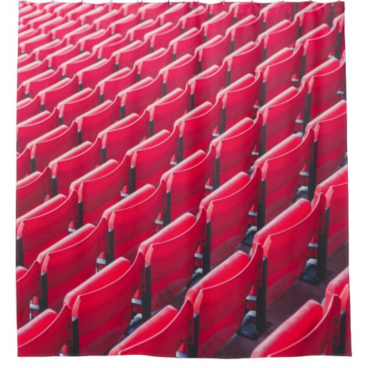 赤い劇場の椅子 シャワーカーテン (正面)