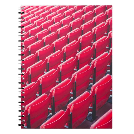 赤い劇場の椅子 ノートブック (正面)