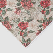 赤い動揺してバラの抽象芸術新聞模様 薄葉紙 (詳細)