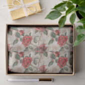 赤い動揺してバラの抽象芸術新聞模様 薄葉紙 (ギフト)