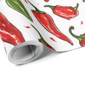 赤い包み紙でギフトをスパイス。 ラッピングペーパー (ロールコーナー)