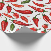 赤い包み紙でギフトをスパイス。 ラッピングペーパー (角)