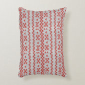 赤い北欧ニットアクセント枕 アクセントクッション (正面(垂直))