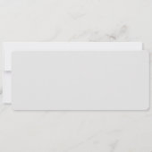 赤い北欧ニット4x9.25フラットカード/水平 カード (裏面)