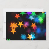 赤い卒業帽の星のぼかし 招待状 (裏面)