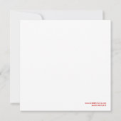 赤い卒業式のお知らせ バレディクトリアン 311 案内状 (裏面)