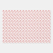 赤い卒業式キャップトス ラッピングペーパーシート (正面3)