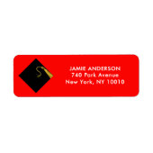 赤い卒業 ラベル (正面)