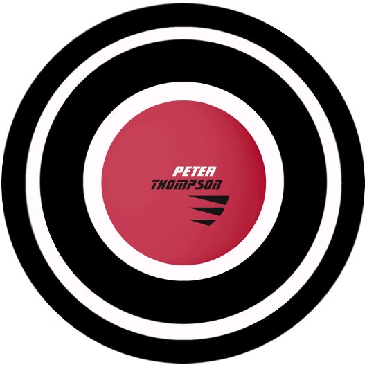 赤い卓球ピンポンボールの名前のロゴ 卓球ボール