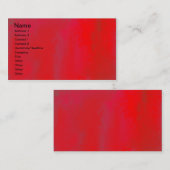 赤い印象 名刺 (正面/裏面)