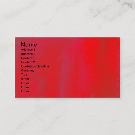 赤い印象 名刺 (正面)