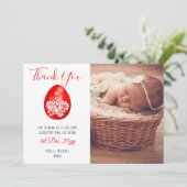 赤い卵とジンジャーパーティーありがとうフォトカード シーズンカード (スタンド正面)