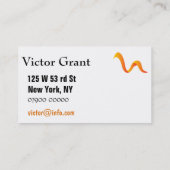 赤い及びオレンジロゴ、名刺 名刺 (裏面)