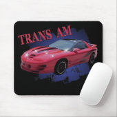 赤い及び準備ができたTRANS AM マウスパッド (マウス)