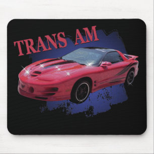 赤い及び準備ができたTRANS AM マウスパッド