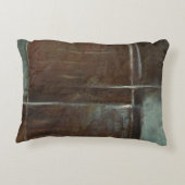 赤い及び灰色のレンガ壁 アクセントクッション (裏面)