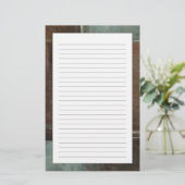 赤い及び灰色のレンガ壁 便箋 (スタンド正面)