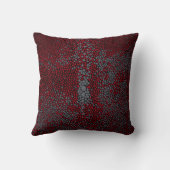 赤い及び灰色のShagreen クッション (裏面)