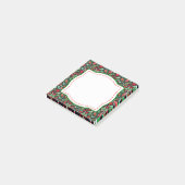 赤い及び緑のペイズリーのクリスマスのポスト・イット ポストイット (アングル)