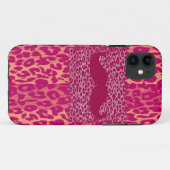 赤い口ひげとヒョウ柄 Case-Mate iPhoneケース (裏面(横))