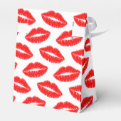 赤い口紅のキスバレンタインデーのお願いボックス フェイバーボックス (裏面サイド)