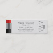 赤い口紅のロイヤリティカード ロイヤリティカード (裏面)