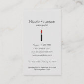 赤い口紅の割引クーポン 割引カード (裏面)