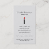 赤い口紅の割引クーポン 割引カード (裏面)