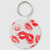 赤い口紅の跡 キーホルダー (裏面)