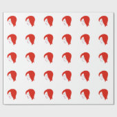 赤い口紅を身に着けている美しい赤毛 ラッピングペーパー (フラット)