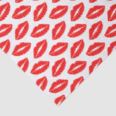 赤い口紅キスパターンティッシュペーパー 薄葉紙 (詳細)