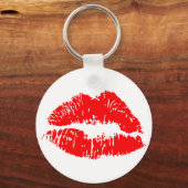 赤い口紅キスマーク キーホルダー (正面)