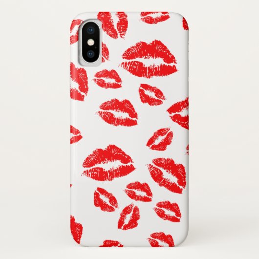 赤い口紅キスマーク Case-Mate iPhoneケース (裏面)