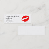 赤い口紅スキニー名刺 スキニー名刺 (正面/裏面)