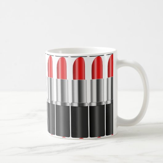 赤い口紅 コーヒーマグカップ (右)