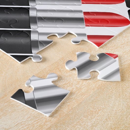 赤い口紅 ジグソーパズル (側面)