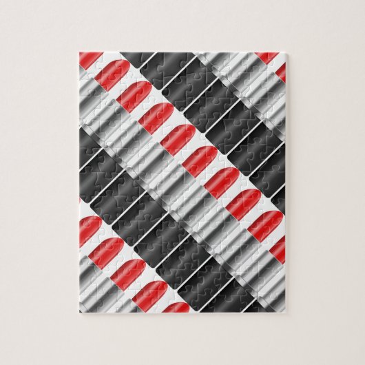 赤い口紅 ジグソーパズル (縦)