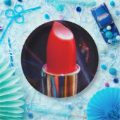 赤い口紅 ペーパープレート (パーティー)