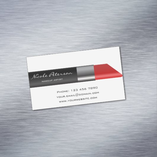 赤い口紅 マグネット名刺 (インサイチュ)