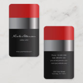 赤い口紅-メーキャップアーティスト 名刺 (正面/裏面)
