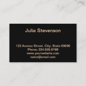 赤い口紅、レトロ 名刺 (裏面)